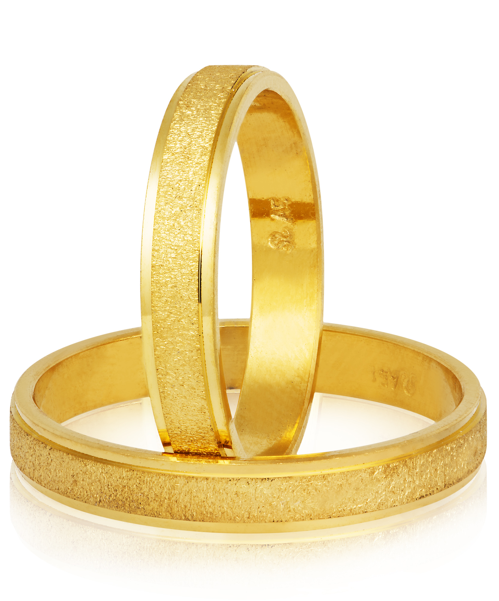 Golden wedding rings 3.5mm (code S77)